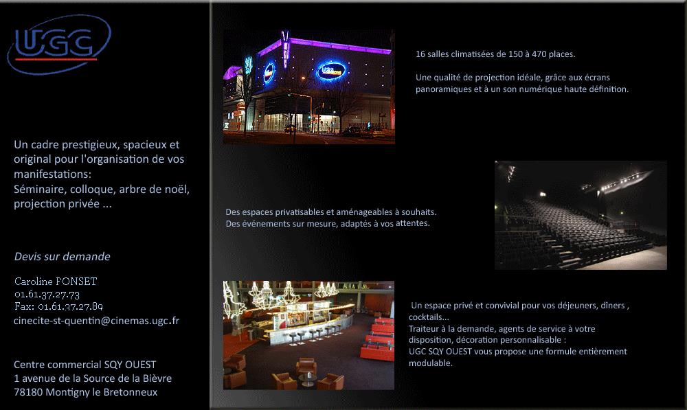 Ugc Ciné Cité Sqy Ouest Montigny Le Bretonneux Ugc Sqy Ouest - ABC Salles