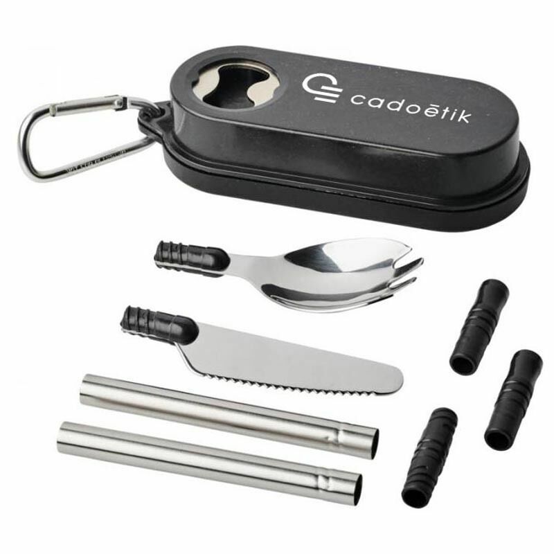 Dream Act Pro - Chouchoutez vos collaborateurs avec cet ensemble de couverts en paille de blé, un cadeau d'entreprise durable et réutilisable ! 