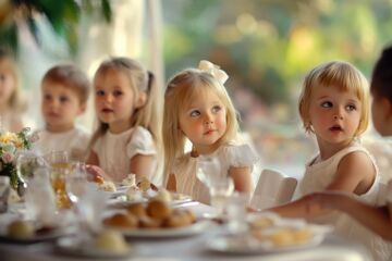 Organiser un repas de mariage qui plaît aux enfants : l'art du visuel, de la couleur et du jeu