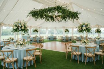 Bleu pastel et crème : un combo frais pour un mariage tout en douceur