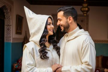 Burnous et mariage : un manteau d'honneur dans les traditions nord-africaines