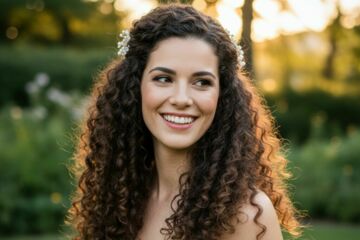 Cheveux bouclés, frisés, crépus : 7 idées de coiffures de mariée qui célèbrent la matière.