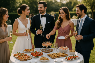 Cocktail dînatoire : idées originales et conseils pour un mariage chic et convivial
