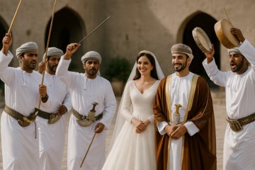 Danses de mariage à Oman : Razha, poésie et tambours