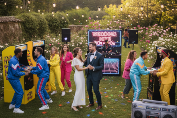 Jeux et animations inspirés des années 80/90 pour divertir les invités lors d’un mariage