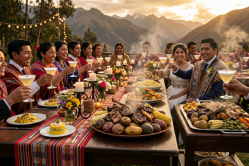 Le repas traditionnel de mariage au Pérou : un banquet entre terre et océan