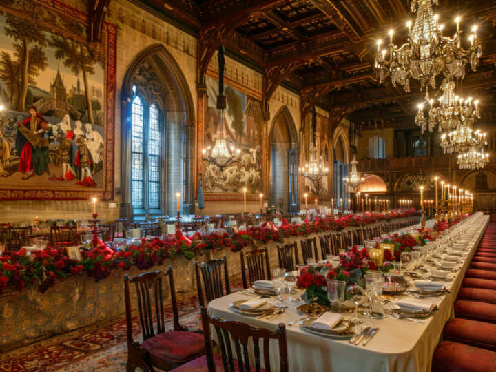 Les essentiels décoration pour un mariage sur le thème de la Renaissance italienne