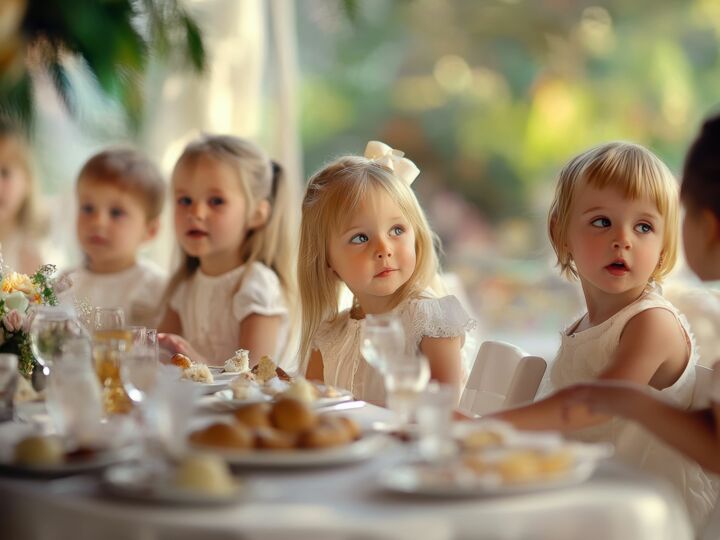 Organiser un repas de mariage qui plaît aux enfants : l'art du visuel, de la couleur et du jeu