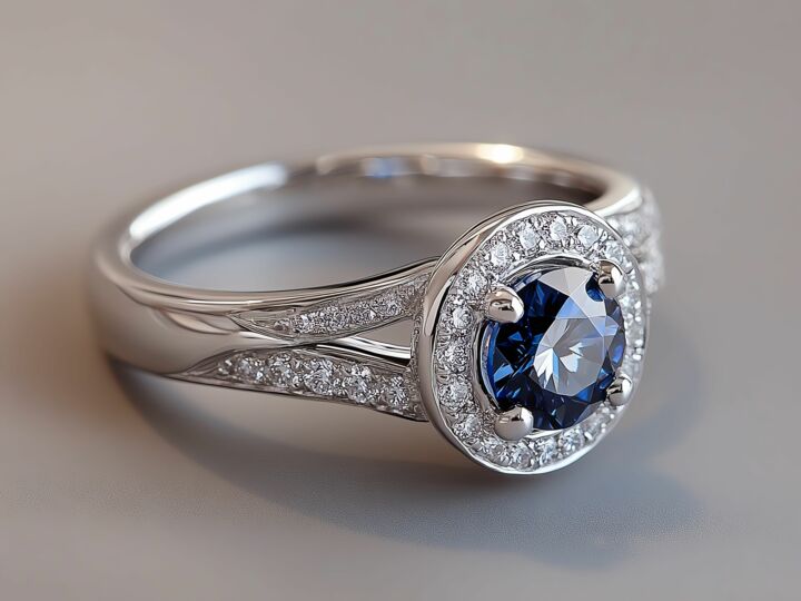 Serti halo : l’aura scintillante qui fait rayonner la pierre centrale d'une bague de fiançailles