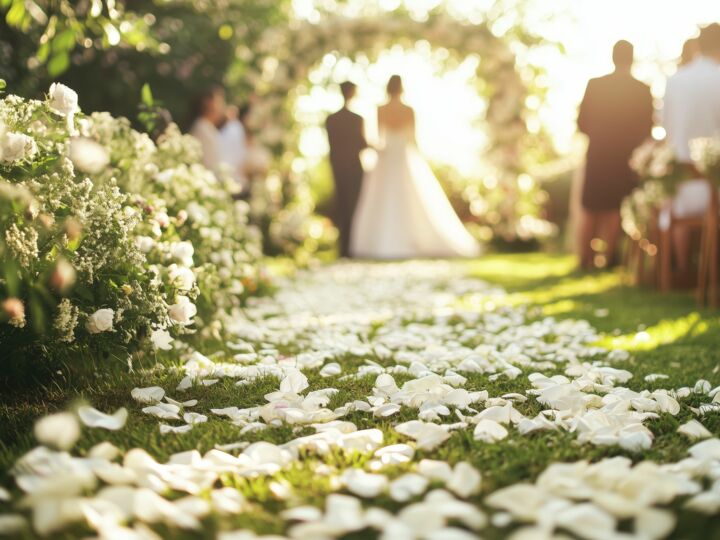 7 idées pour créer une allée de mariage végétalisée à couper le souffle