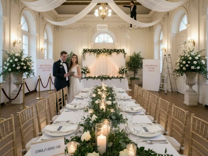 Décorer sans enfreindre les règles : comprendre les restrictions des salles de mariage avant de se lancer