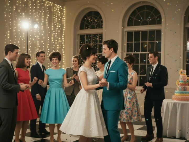 Mariage thème années 60 : couleurs pop et ambiance rétro pour une fête pleine de peps