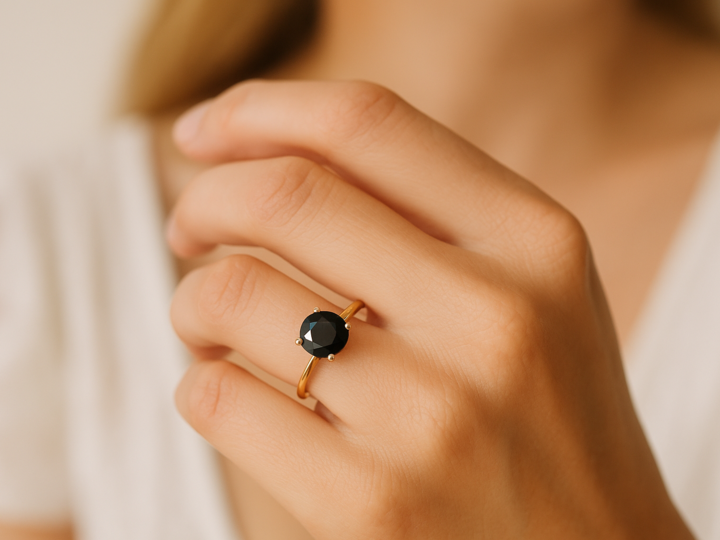 14 pierres noires, précieuses ou semi-précieuses, à oser pour une bague de fiançailles empreinte de mystère, de caractère et de lumière