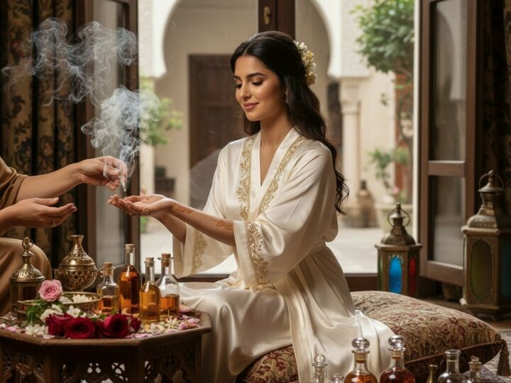 Huiles, fleurs et encens : les secrets sensoriels des préparatifs de la mariée orientale