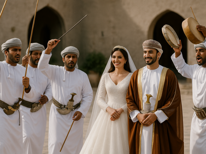Danses de mariage à Oman : Razha, poésie et tambours