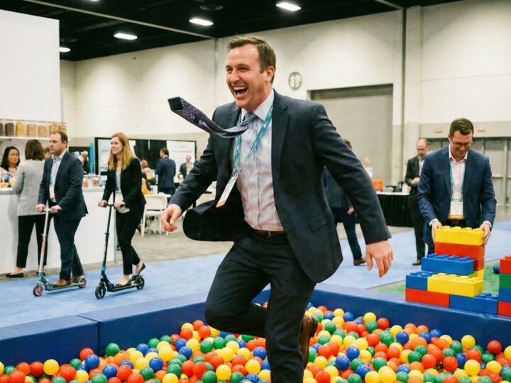 Châteaux gonflables, bornes d'arcade et bar à céréales : pourquoi les soirées régressives séduisent les adultes ?