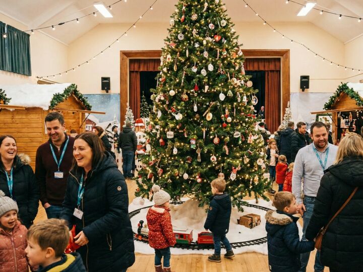 Arbre de Noël dans une salle : comment créer une ambiance magique et parfumée (sans exploser le budget) ?