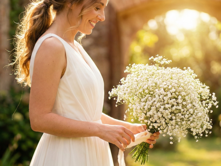 Le bouquet de mariée mono botanique : La simplicité absolue du minimalisme chic