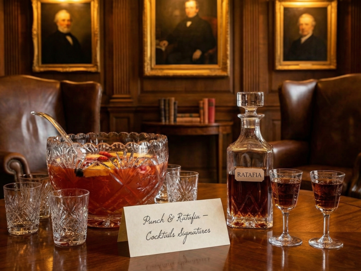 Punch et Ratafia : Les cocktails signatures inspirés du XIXe siècle