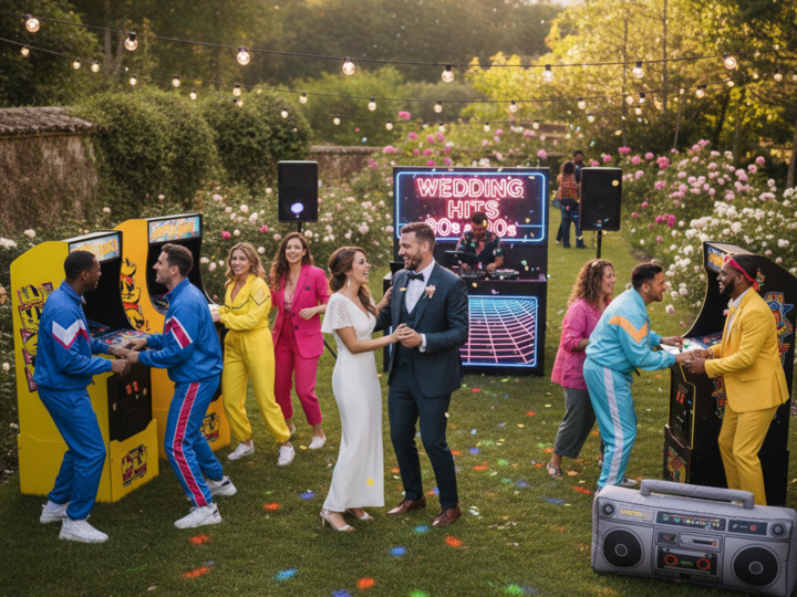 Jeux et animations inspirés des années 80/90 pour divertir les invités lors d’un mariage