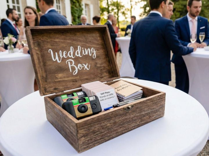L’art de la wedding box : l’animation secrète pour briser la glace
