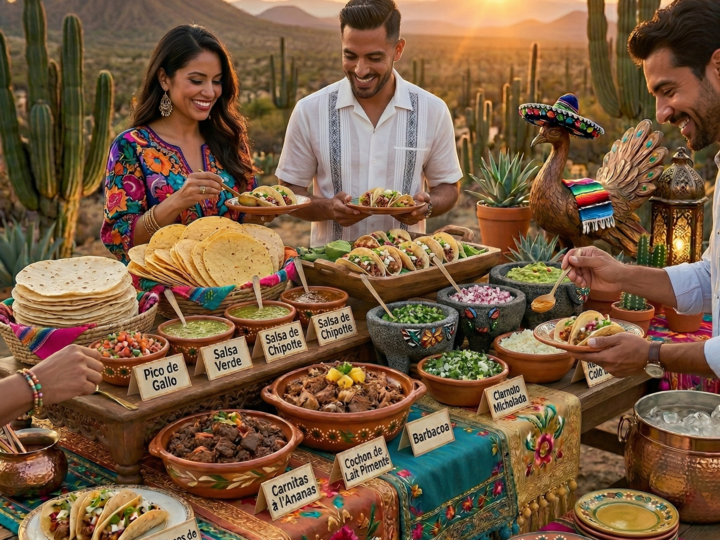 4 façons de personnaliser un bar à tacos pour un mariage à thème mexicain