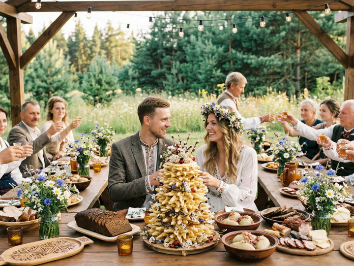 Le repas traditionnel de mariage en Lituanie : l’abondance au cœur des terres baltes