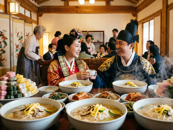 Le repas traditionnel de mariage en Corée du Sud : l'art du Janchi