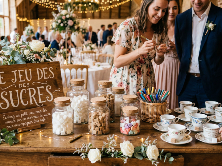 Comment organiser le jeu des sucres lors d’un mariage ?