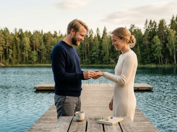 Fiançailles en Suède : minimalisme, égalité et rituels modernes