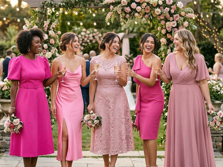 Sous le signe du rose : 5 tendances de robes quand on est invité à un mariage !