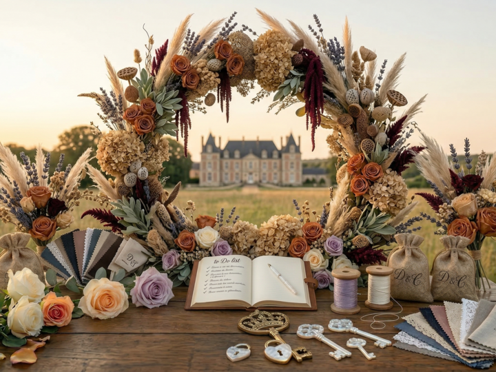Comment utiliser les fleurs séchées dans la décoration de son mariage ?