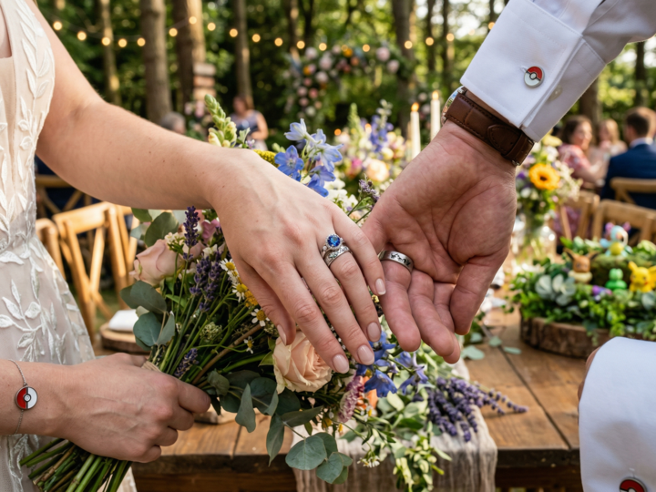 Bague de fiançailles et alliances Pokémon : la tendance qui choque et séduit les futurs mariés