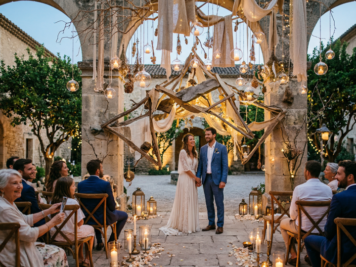 12 idées d’autels de mariage originales pour une cérémonie inoubliable