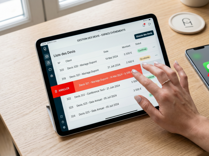 Les gestionnaires peuvent désormais annuler un devis en un clic