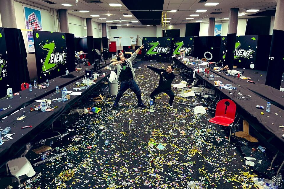 ZeratoR - Photo de l'édition 2021 du Z Event, publiée sur Twitter par le streamer