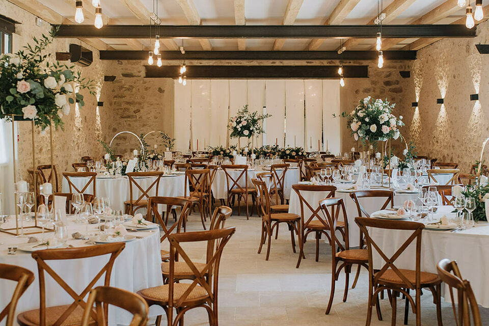 ABCSalles - Salle de réception du domaine des Coccinelles lors d'un mariage
