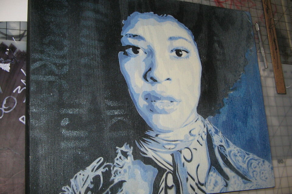 Flickr - Peinture de Betty Davis, icône de la funk, décédée le 9 février 2022 à l'âge de 77 ans.