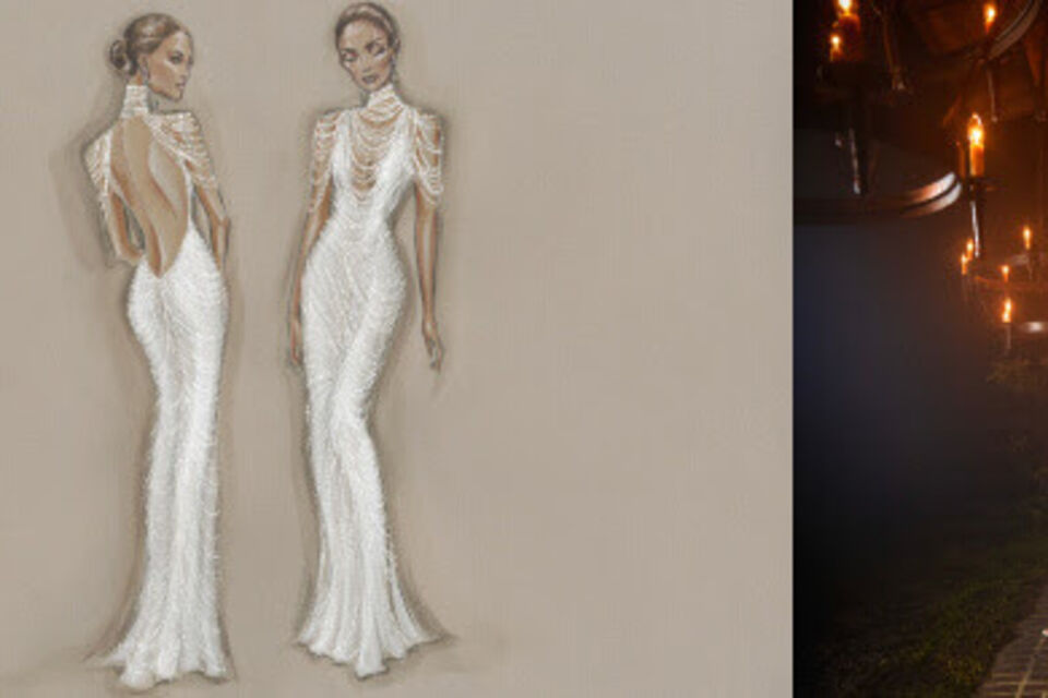 Courtesy of OntheJLo.com - Jennifer Lopez dans sa troisième robe Ralph Lauren Collection, portée lors de la réception.