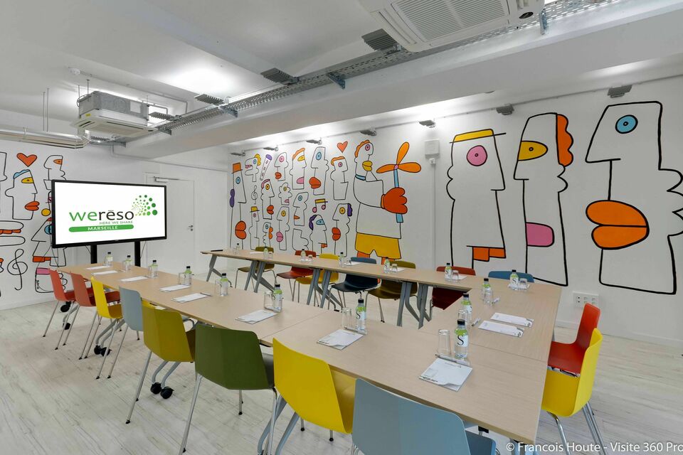 ABC Salles - Weréso est un espace de travail collaboratif proche de la gare Marseille - Saint-Charles, qui dispose de plusieurs espaces de réunion privatisables.