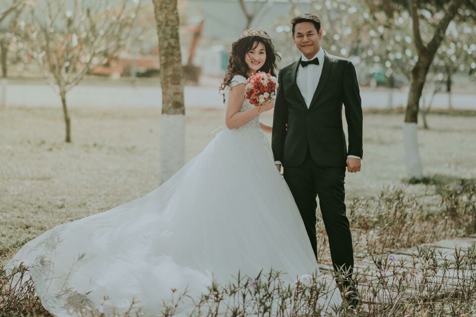 Pexels - Photo d'illustration - La cérémonie de mariage laïque est une célébration symbolique de l’union des mariés.