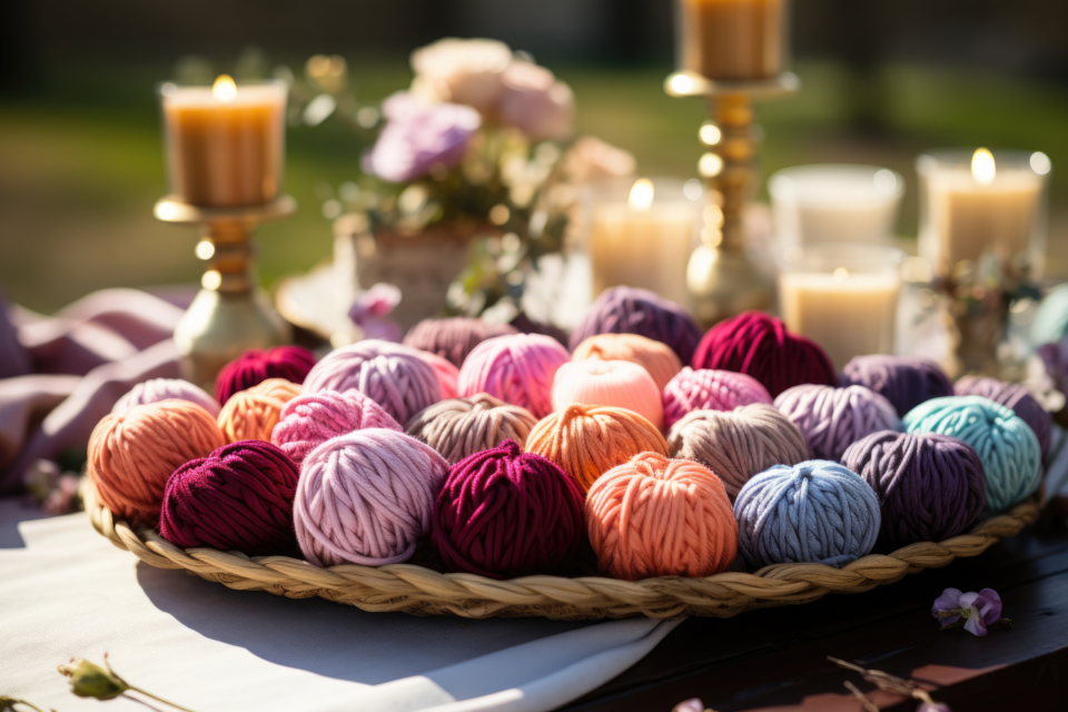 Pexels - Photo d'illustration - Visuel et coloré, le rituel de la pelote de laine dans les mariages laïcs permet d'unir symboliquement la famille nouvellement constituée par les noces.