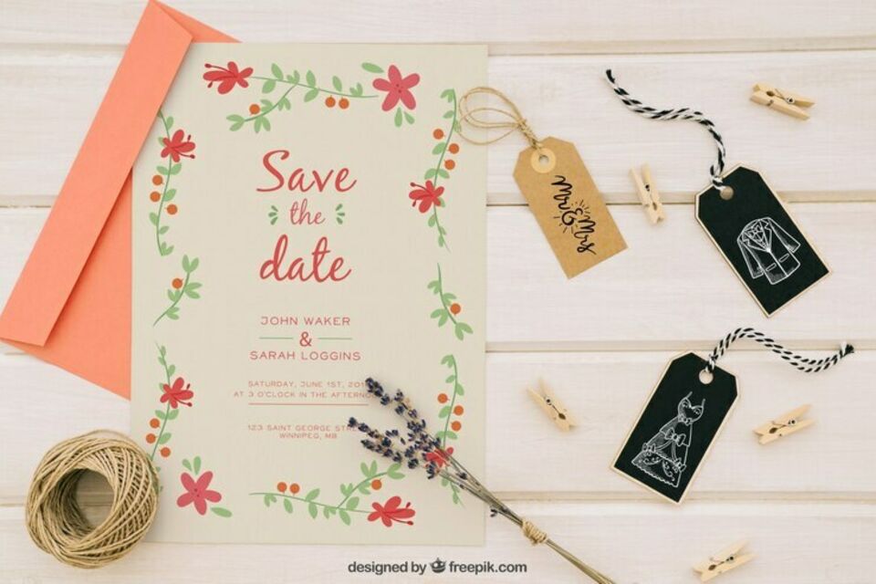 Freepik - Photo d'illustration -&nbsp;Marquer le début de votre conte de fées, c'est choisir le moment parfait pour envoyer votre save the date&nbsp; et s'assurer que tous ceux que vous aimez seront là pour célébrer votre amour.