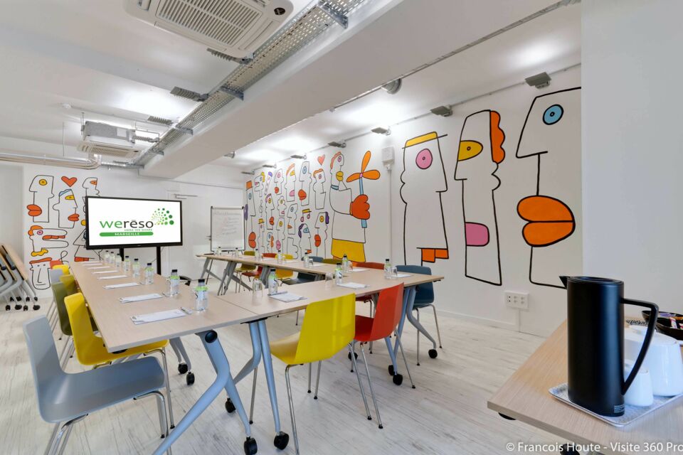ABC Salles - Droits réservés - Au cœur de Marseille, Weréso vous offre un environnement de travail inspirant différents espaces et salles en location, parfaits pour organiser vos séminaires.  
