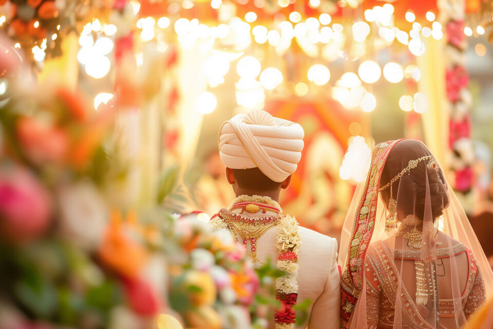 Adobe Stock - Photo d'illustration - Bollywood, surnom donné à l'industrie du cinéma indien, inspire les mariés d'ici et d'ailleurs en quête de romantisme et d'exubérance pour leur réception nuptiale. Un univers riche, joyeux et coloré qui ne cesse de plaire.