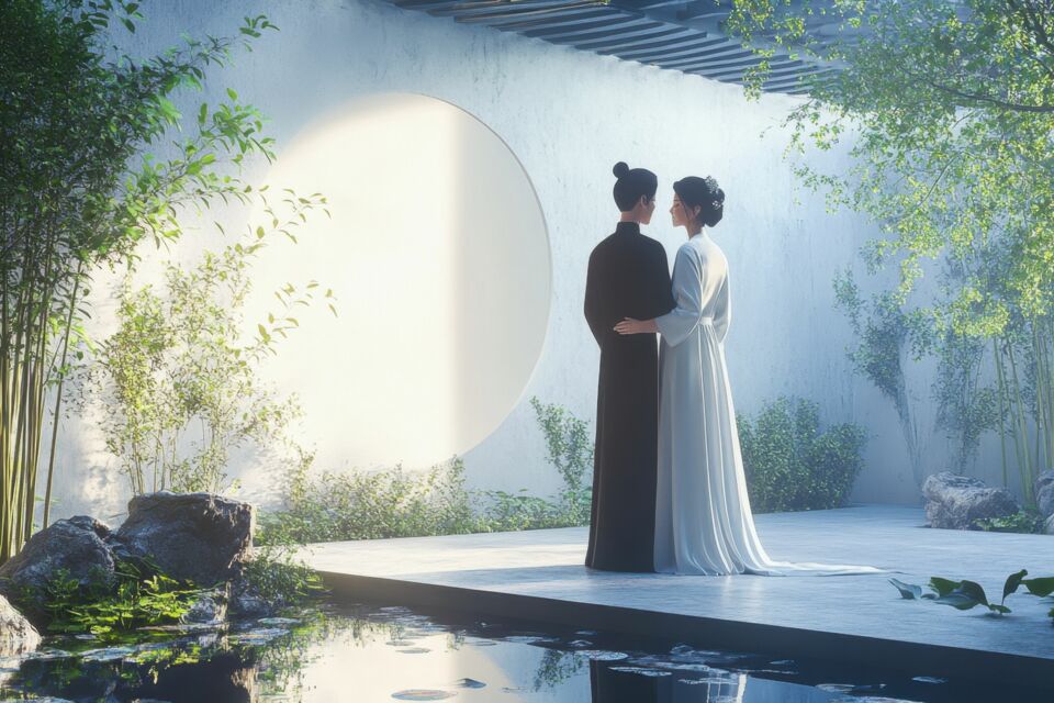 Adobe Stock - Photo d'illustration - Une réception de mariage inspiré du zen japonais doit inviter à la quiétude et à la contemplation, pour une célébration empreinte de sérénité et de beauté.