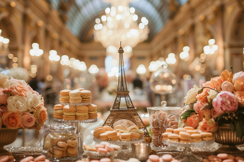 Adobe Stock - Photo d'illustration - Ambiance parisienne élégante : une décoration inspirée des ruelles pavées, des réverbères et des jardins parisiens pour un mariage empreint de charme et de poésie.