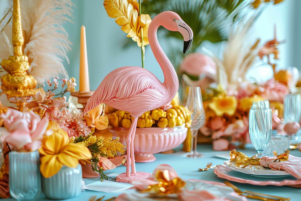 Adobe Stock - Photo d'illustration - De nombreux couples choisissent ce thème pour leur mariage afin de capturer cette combinaison unique de beauté et de légèreté, tout en apportant une touche exotique et joyeuse à leur événement.