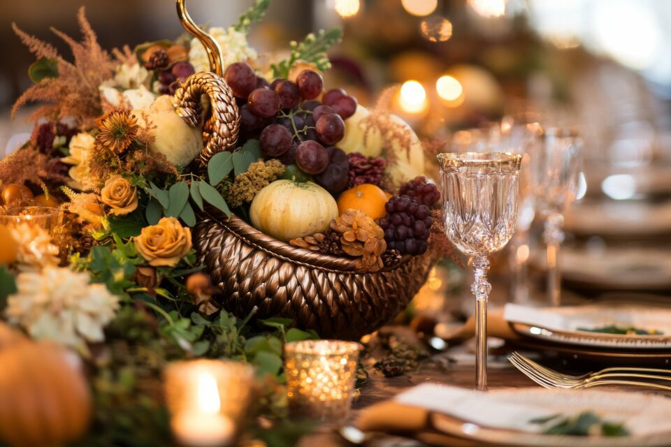 Adobe Stock - Photo d'illustration - Avec l’arrivée de l’automne, les fruits et légumes, avec leurs teintes orangées cuivrées et verts profonds, deviennent des alliés de choix pour des décorations événementielles chaleureuses et authentiques.