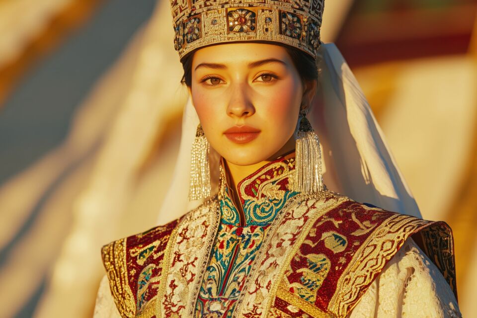Adobe Stock - Photo d'illustration-&nbsp;La tenue traditionnelle de la mariée kazakhe, à la fois ancienne et résolument actuelle, incarne l'âme d'un peuple et la beauté d'une culture. 
